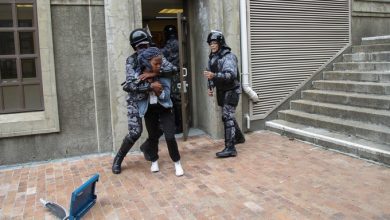 Photo of Protesters clash with private security on UCT