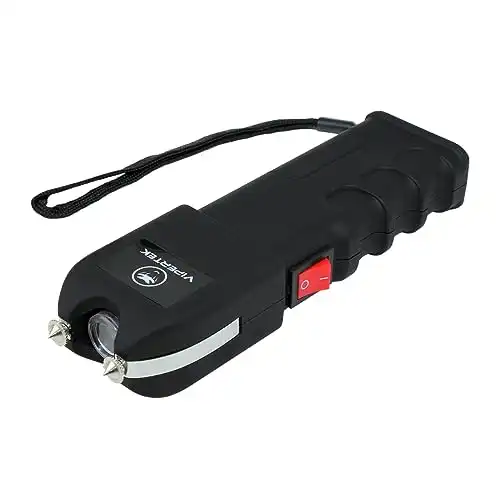 VIPERTEK VTS-989 Stun Gun Rechargeable with LED Flashlight