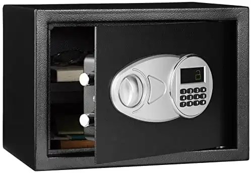 Amazon Basics Steel Home Security Safe